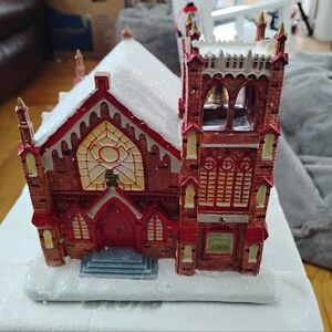 Hawthorne Village Firefighter Christmas Village Church